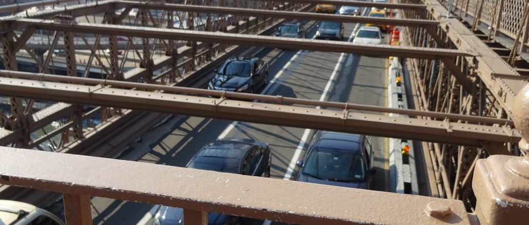 vistas desde el puente de brooklyn