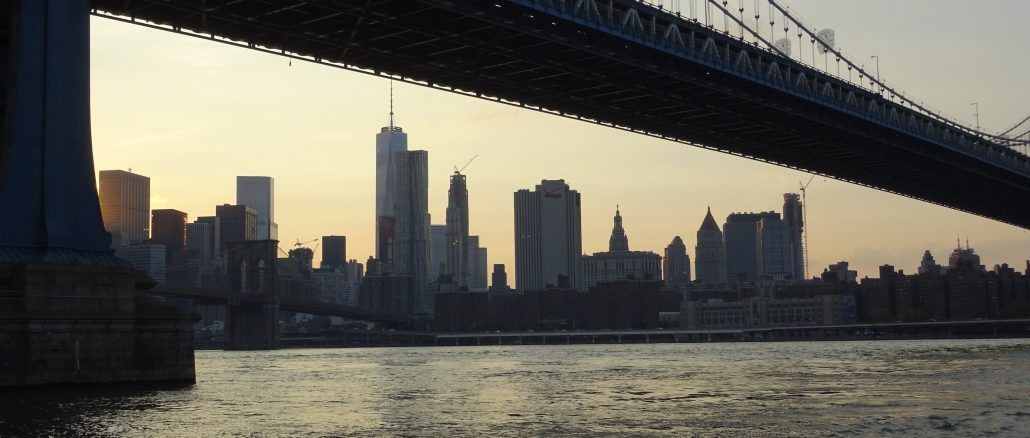 Anochecer desde DUMBO