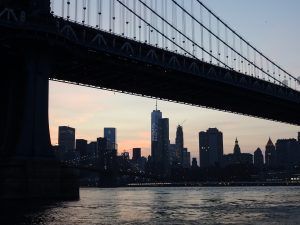 Anochecer desde DUMBO