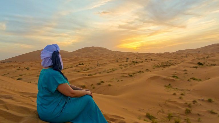 dormir en el desierto de Marruecos