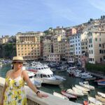 ruta por la costa liguria de italia