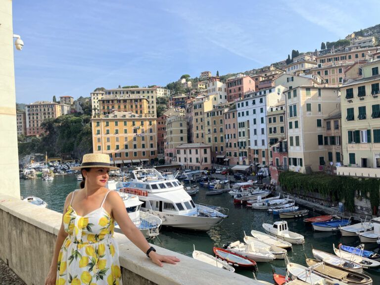 ruta por la costa liguria de italia